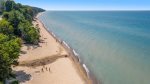 Pier Cove beach on Lake Michigan is an easy walk or a short drive away 